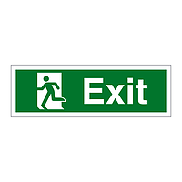 Exit running man left sign