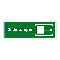 Slide to open arrow right sign