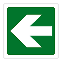 Directional arrow left sign