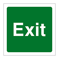 Exit sign