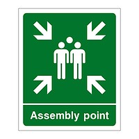 Assembly point sign