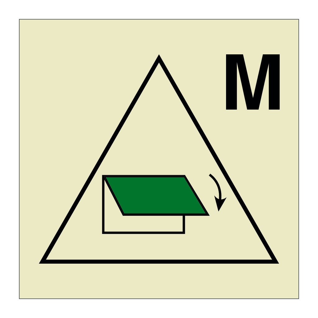 Remote control for closing devices for ventilation inlet or outlet for machinery spaces (Marine Sign)