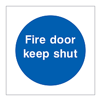 Fire Door keep shut sign