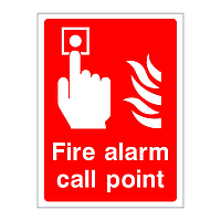 Fire alarm call point sign