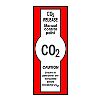 CO2 Manual release point sign