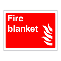 Fire blanket sign