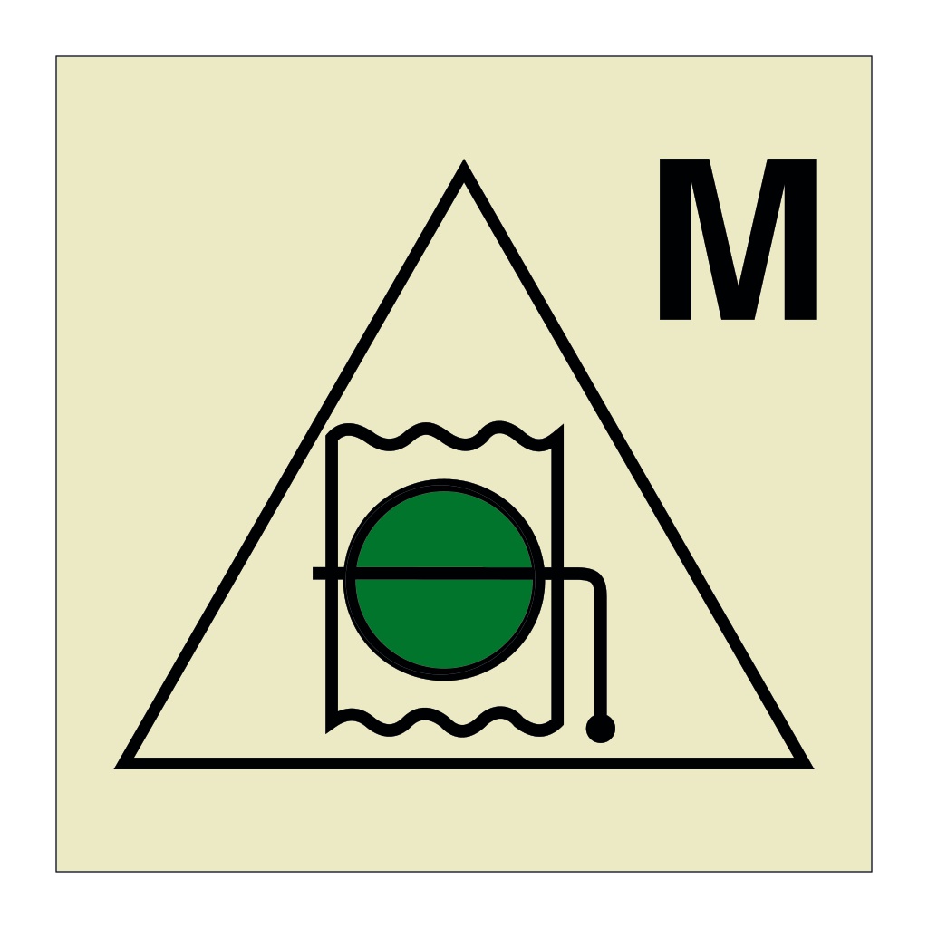 Remote control for fire dampers for machinery spaces (Marine Sign)