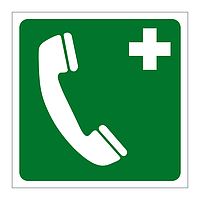 Emergency telephone symbol sign