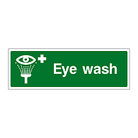 Eye wash sign