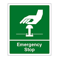 Emergency stop sign (Green)