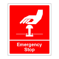 Emergency stop sign (Red)
