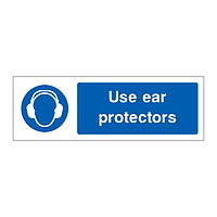 Use ear protectors sign