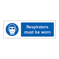 Respirators must be worn sign