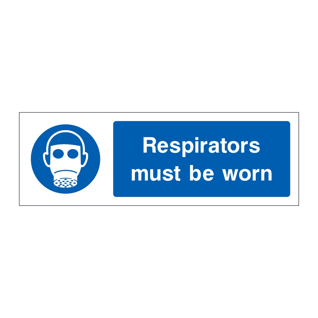 Respirators must be worn sign