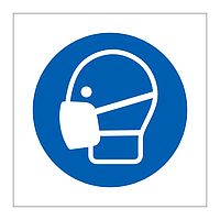 Face mask symbol sign