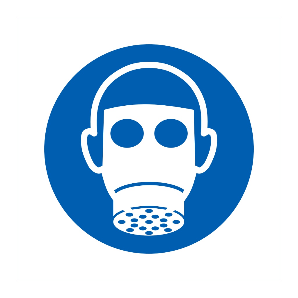 Respirators symbol sign