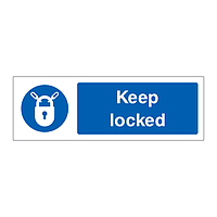 Keep locked sign