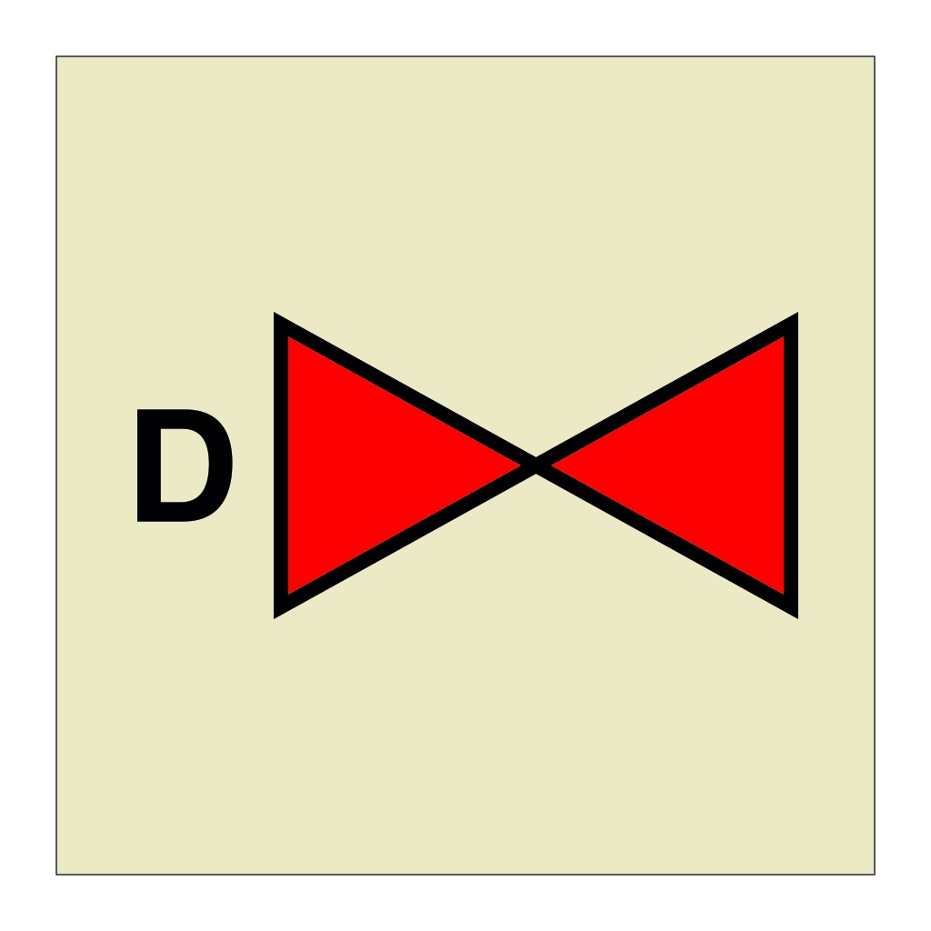 Section valves drenching system (Marine Sign)