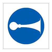 Sound horn symbol sign