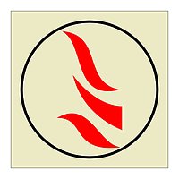 Space or group of spaces monitored by flame detectors (Marine Sign)