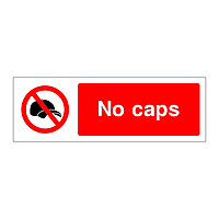No caps sign
