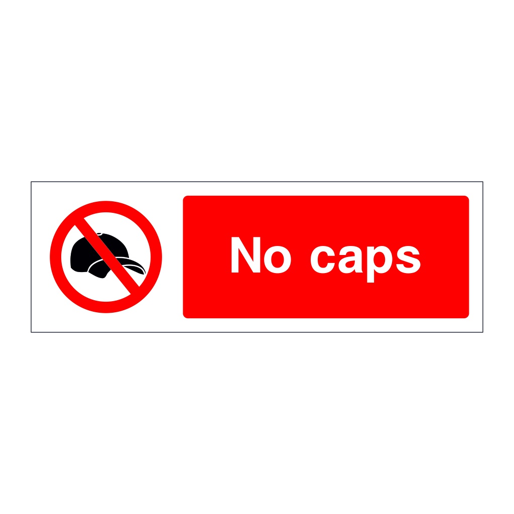 No caps sign