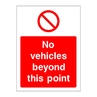 No vehicles beyond this point