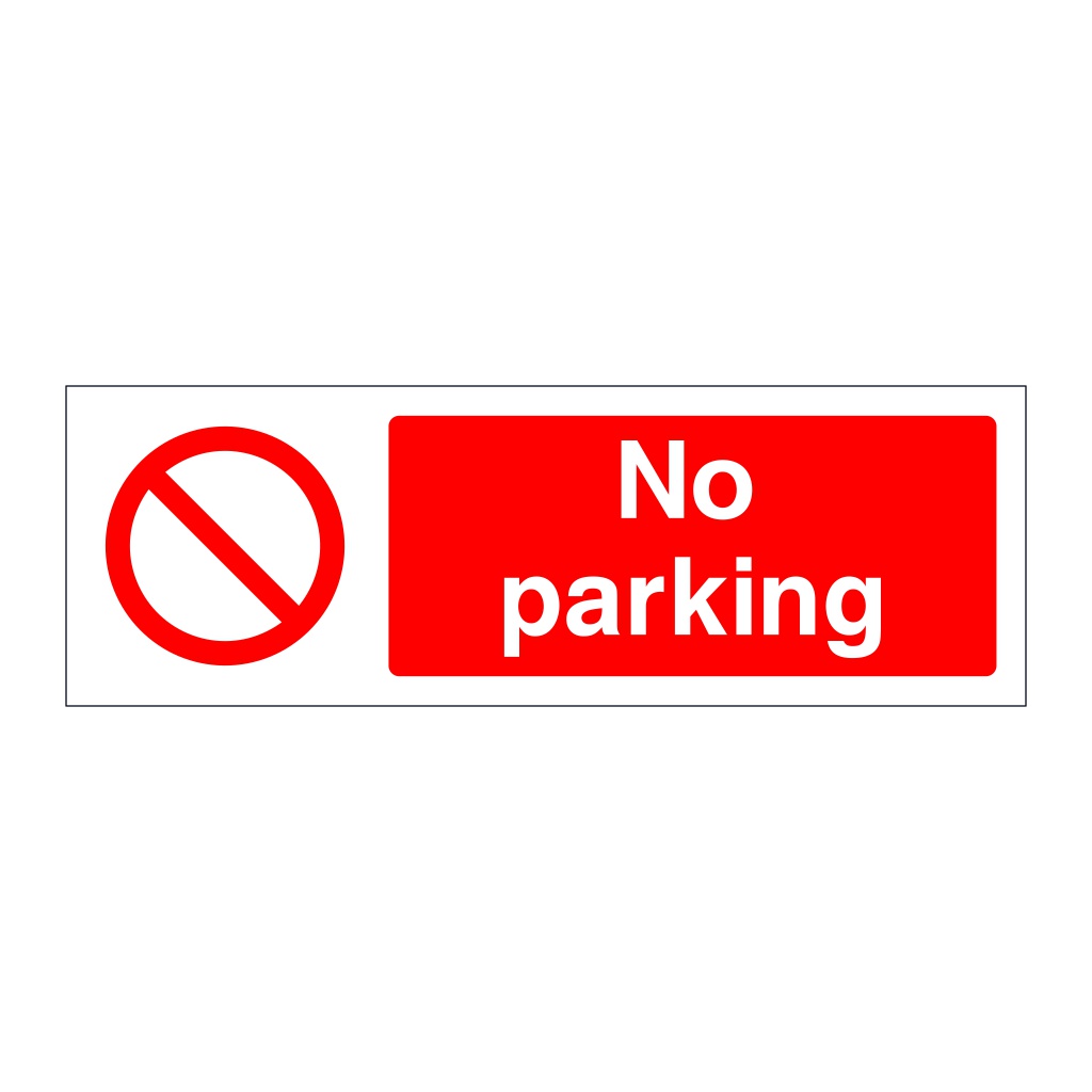 No parking sign