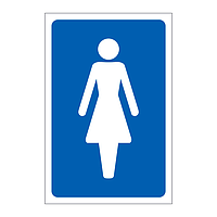 Female toilet symbol sign