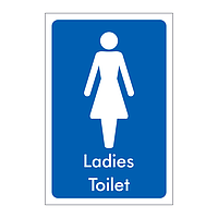 Ladies toilet sign