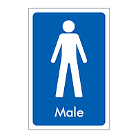 Male toilet sign