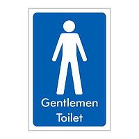 Gentlemen toilet sign