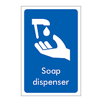 Soap dispenser sign