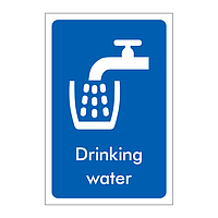 Drinking water sign