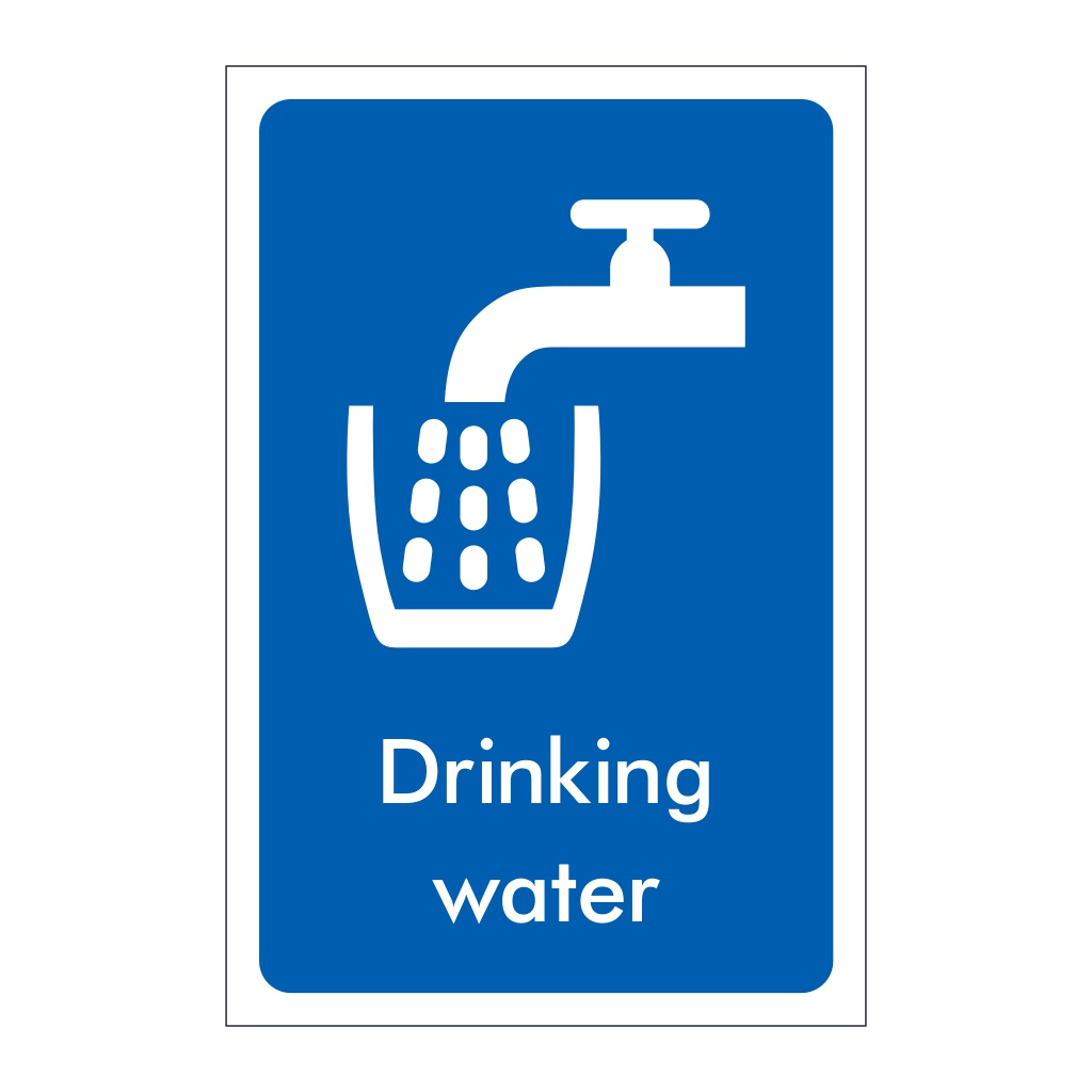 Drinking water sign