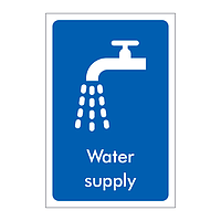 Water supply sign