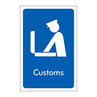 Customs sign