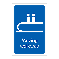 Moving walkway sign