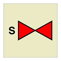 Sprinkler section valve (Marine Sign)