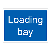 Loading bay sign
