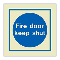 Fire door keep shut (Marine Sign)