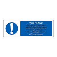 Deep Fat Fryer landscape version sign