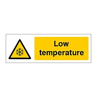 Low temperature sign