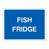 Fish fridge sign