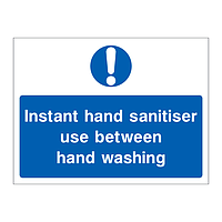 Instant hand sanitiser sign