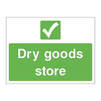 Dry goods store sign