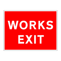 Works exit sign