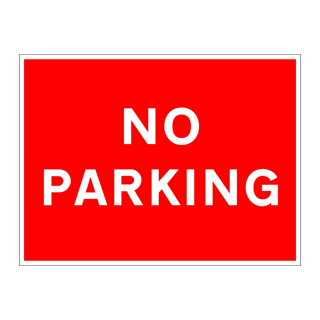 No parking sign