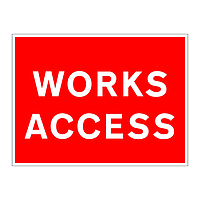 Works access sign