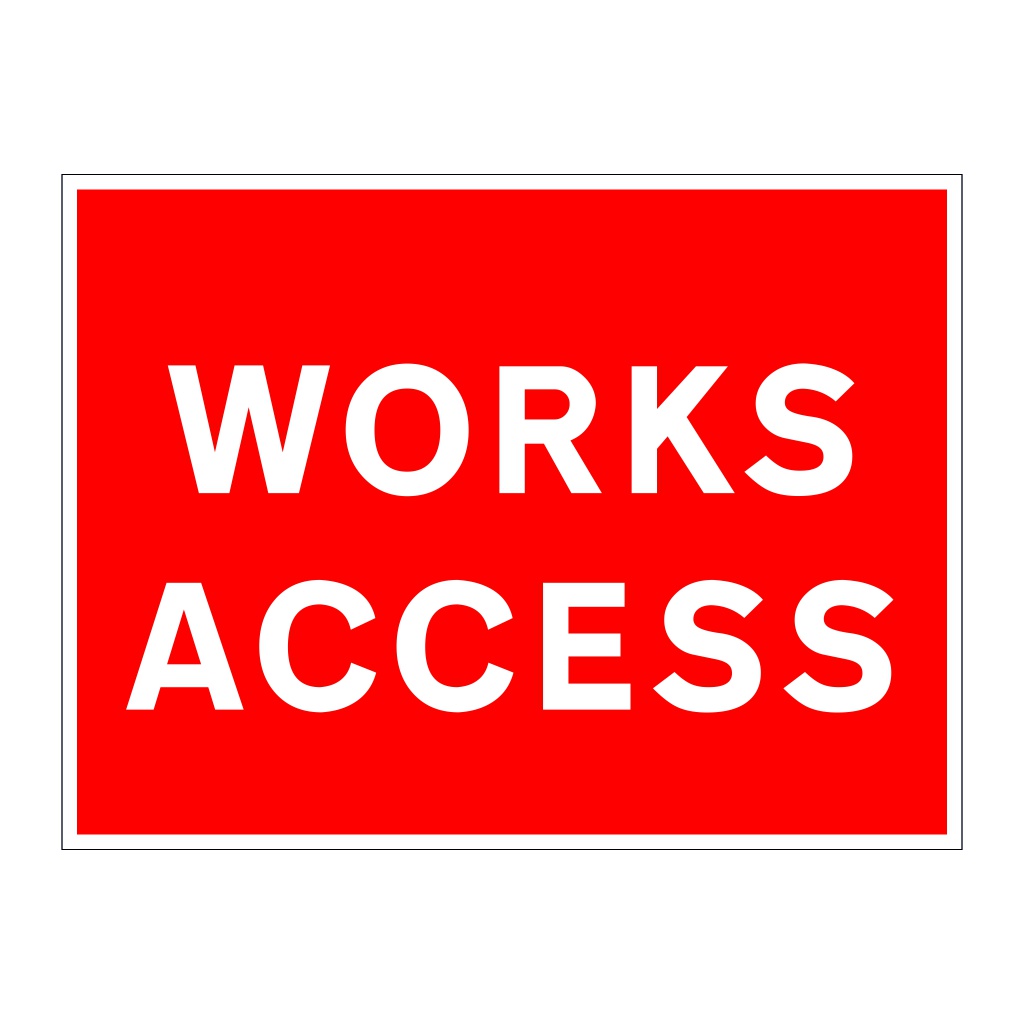 Works access sign